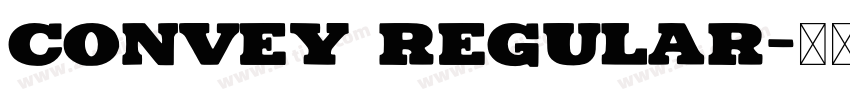 CONVEY REGULAR字体转换